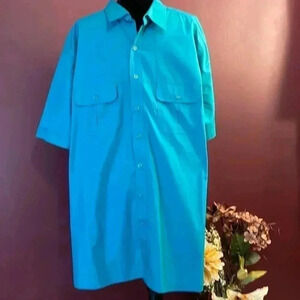 Harbor Bay 2XLT Short Sleeve Men’s Button Down Shirt